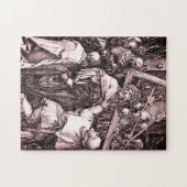 De gegraveerde Passiereeks: Het dragen van het Kru Legpuzzel (Horizontaal)