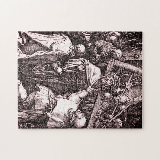 De gegraveerde Passiereeks: Het dragen van het Kru Legpuzzel (Horizontaal)