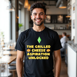 De gegrilde kaasspiering is geopend t-shirt