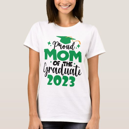 De gegroepeerde MOM van een Klasse van 2023 Afstud T-shirt (Voorkant)