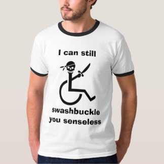 De gehandicapte piraat t-shirt