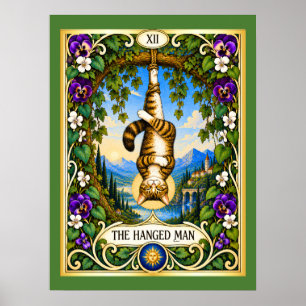 De Gehangen Man Kat Tarot - Een Nieuw Perspectief Poster