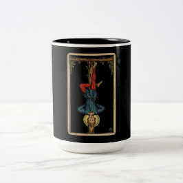 De Gehangene Tarot Tweekleurige Koffiemok