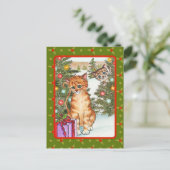 De geheime aanbidder feestdagenkaart (Staand voorkant)