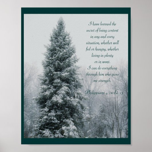 De geheime Christelijke winterscène Poster (Voorkant)