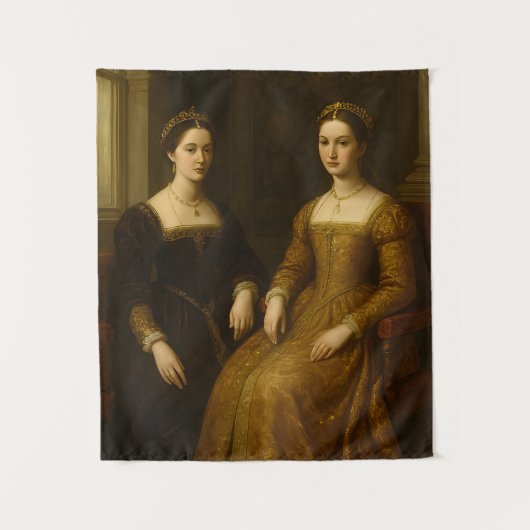 De Geheime Heilige Sleutel: Renaissance Madonna & Wandkleed (Voorkant)