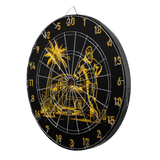 De geheime hobby van Sasquatch onthuld Dartbord (Voorkant Rechts)