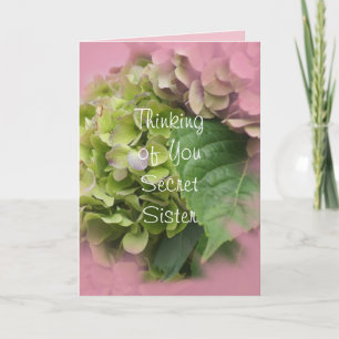 De geheime Hydrangea hortensia card2- van de Bedankkaart