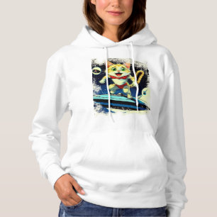 De geheime identiteit van de kat als een superheld hoodie