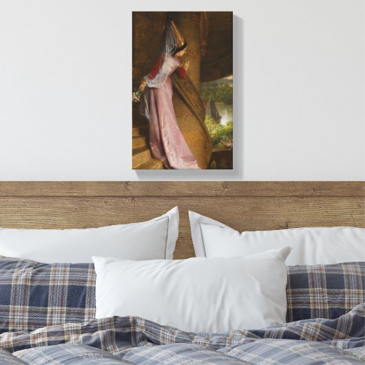 De Geheime Rendezvous van Pierre-Charles Comte Canvas Afdruk (Insitu (Slaapkamer))