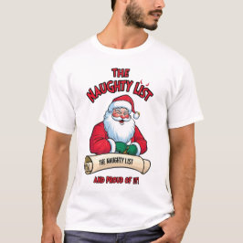 De geheime Santa Naughty-lijst met kerst Funny Sex T-shirt