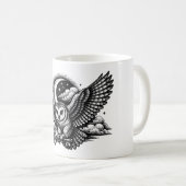De geheime sleutel van de uil - Gotische graveerku Koffiemok (Voorkant rechts)