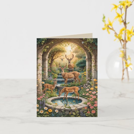 De geheime tuin nota kaart (Gele Bloem)