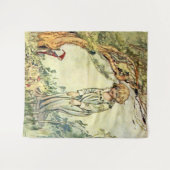 “De geheime tuin” Sprookjeskunst van Charles Robin Wandkleed (Voorkant (horizontaal))