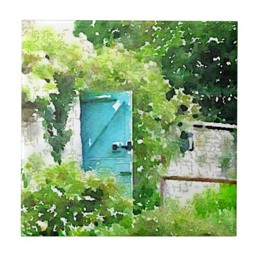 De geheime tuin tegeltje (Voorkant)