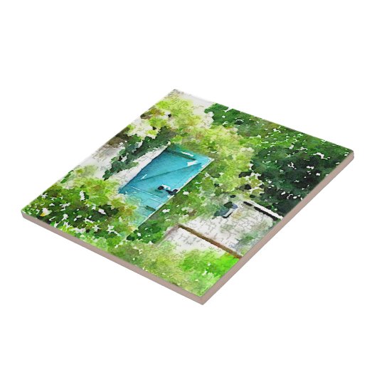 De geheime tuin tegeltje (Zijkant)