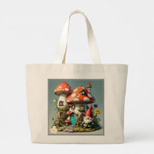 De geheime tuin van Gnome Grote Tote Bag (Achterkant)