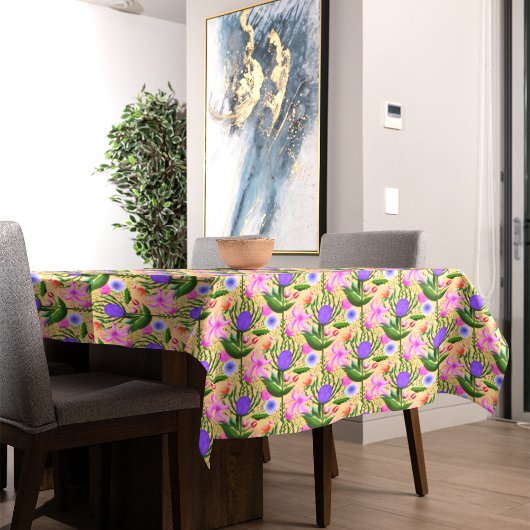 De geheime tuin van Zee Holly en Lilies Tafelkleed