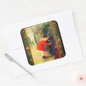 De geheime tuin | vierkante sticker (Envelop)