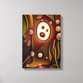 de geheime tuinbouwkunst met surrealistische kunst canvas afdruk