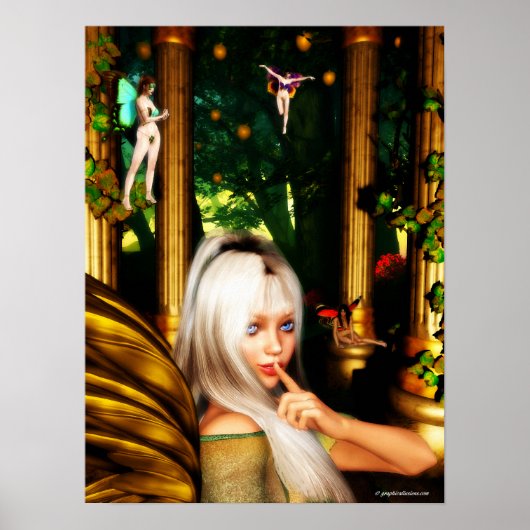 De geheime vliegtempel in de Bossen Poster (Voorkant)