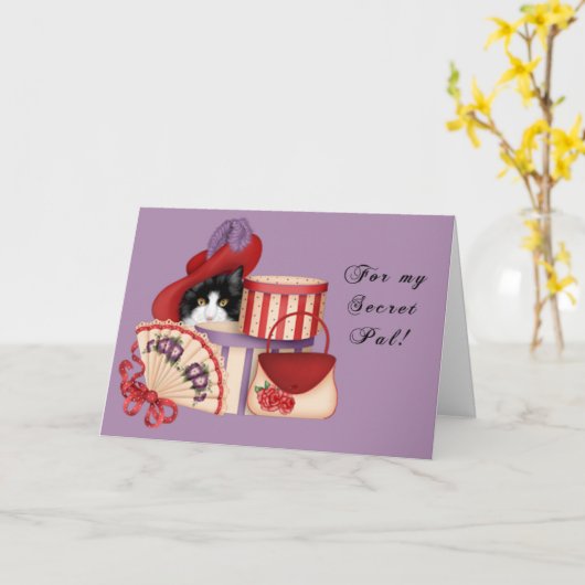 De Geheime Vriend van Red Hat Kaart (Gele Bloem)