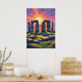 De geheimen van Stonehenge Poster (Keuken)