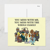 De gehele familie briefkaart (Voorkant / Achterkant)