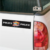 De gehele politie bumpersticker (Op Truck)