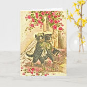 De Gehuwde enkel Digitale Kunst van de Katten van Kaart (Gele Bloem)