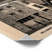 De geïllustreerde politieagent Jack the Ripper Poster (Hoek)