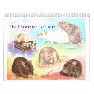 De geïllustreerde Rat 2012 Portretkalender Kalender