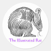 De geïllustreerde Rat logo stickers (Voorkant)