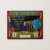 "De geïnspireerde leraar" Jigzaag Puzzle Legpuzzel (Horizontaal)