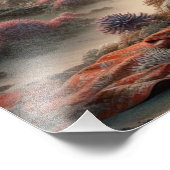 De geisha en de koraalboom foto afdruk (Hoek)