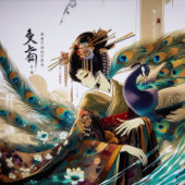 De geisha en de pauw t-shirt