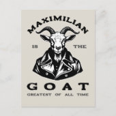 De geit (grootste aller tijden) met Jouw naam Briefkaart (Voorkant)