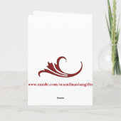 De geit Julbok van Kerstmis door John Bauer Feestdagen Kaart (Achterkant)