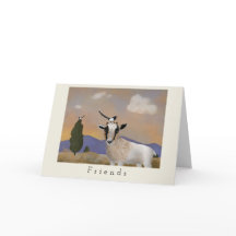 De geit van het baby met ekstervrienden