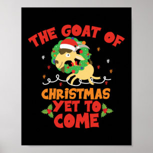 De geit van kerst nog te komen pun Baby geit Poster