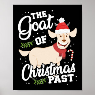 De geit van Kerstmis verleden woordspeling Poster