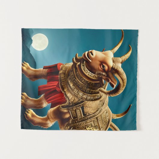 De geit wandkleed (Voorkant (horizontaal))