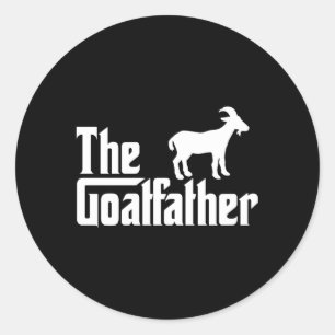 De geitenhouderij ronde sticker