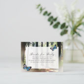 De gekanaliseerde Boeken van het Baby shower van h Informatiekaartje (Staand voorkant)