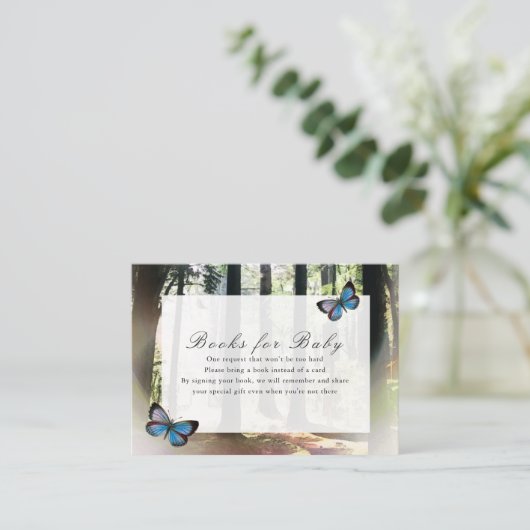 De gekanaliseerde Boeken van het Baby shower van h Informatiekaartje (Staand voorkant)