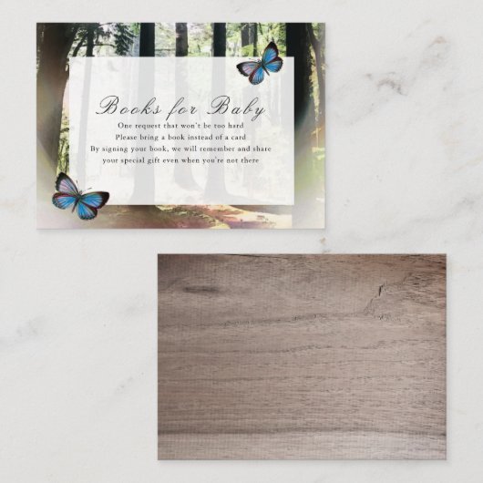 De gekanaliseerde Boeken van het Baby shower van h Informatiekaartje (Voorkant / Achterkant)