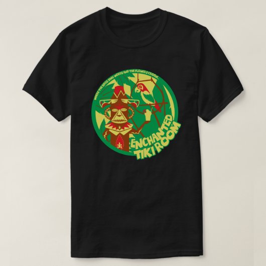 De gekanaliseerde Zaal van Tiki (green1 T-shirt (Design voorkant)