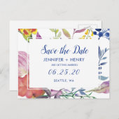 De gekantelde tuin bewaart de Datum Aankondigingskaart (Voorkant / Achterkant)