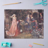 De gekantelde tuin van John William Waterhouse Tissuepapier (Craft)