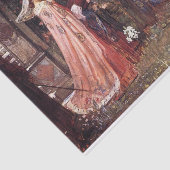 De gekantelde tuin van John William Waterhouse Tissuepapier (Detail)